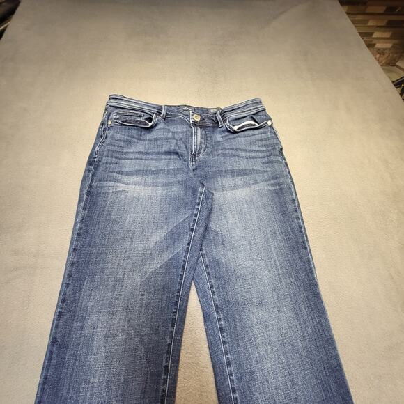 JJill Authentic Fit Jeans Womens 8 Blue Denim Slim Ankle Stretch Mid Rise Casual - Picture 2 of 11